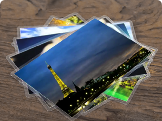 Photo laminating samples